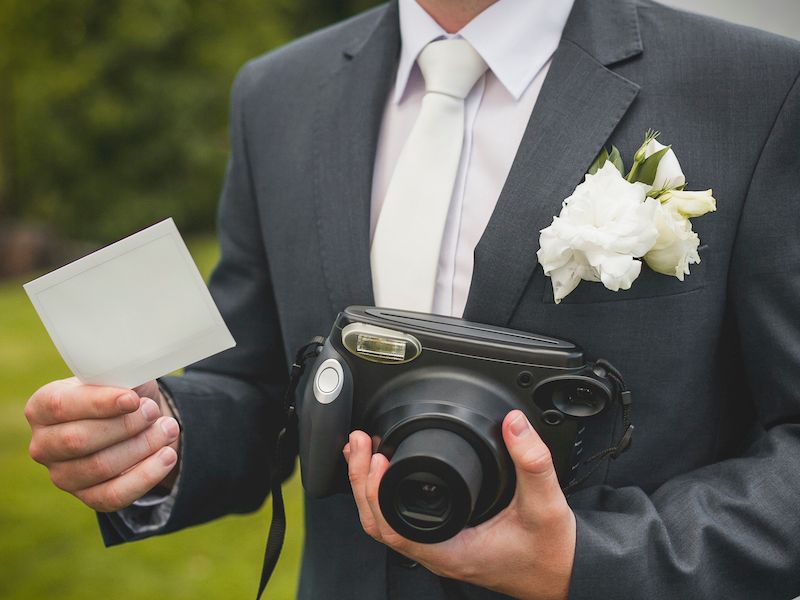 Polaroidkamera zur Hochzeit