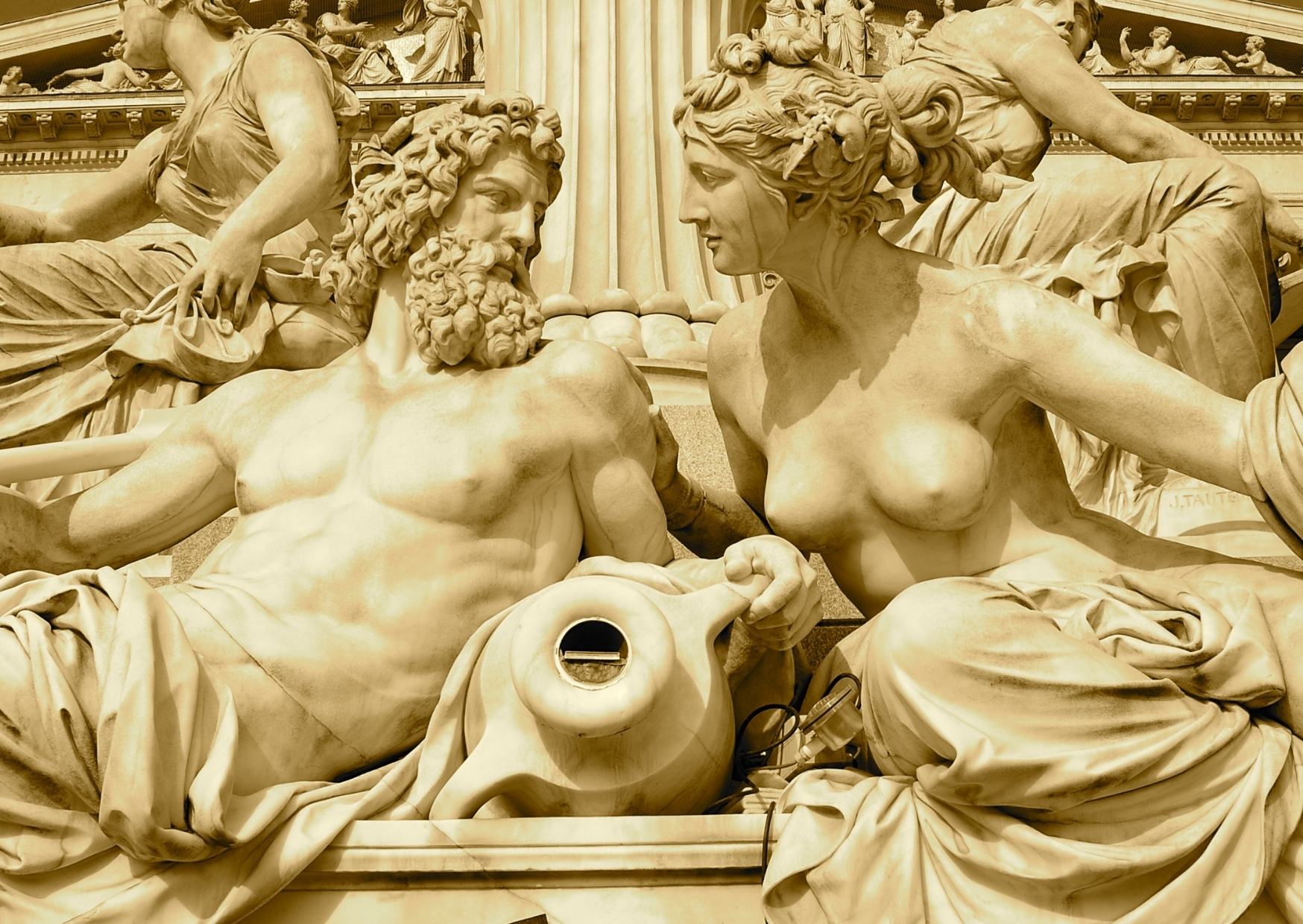Zeus und Hera Statue in Wien