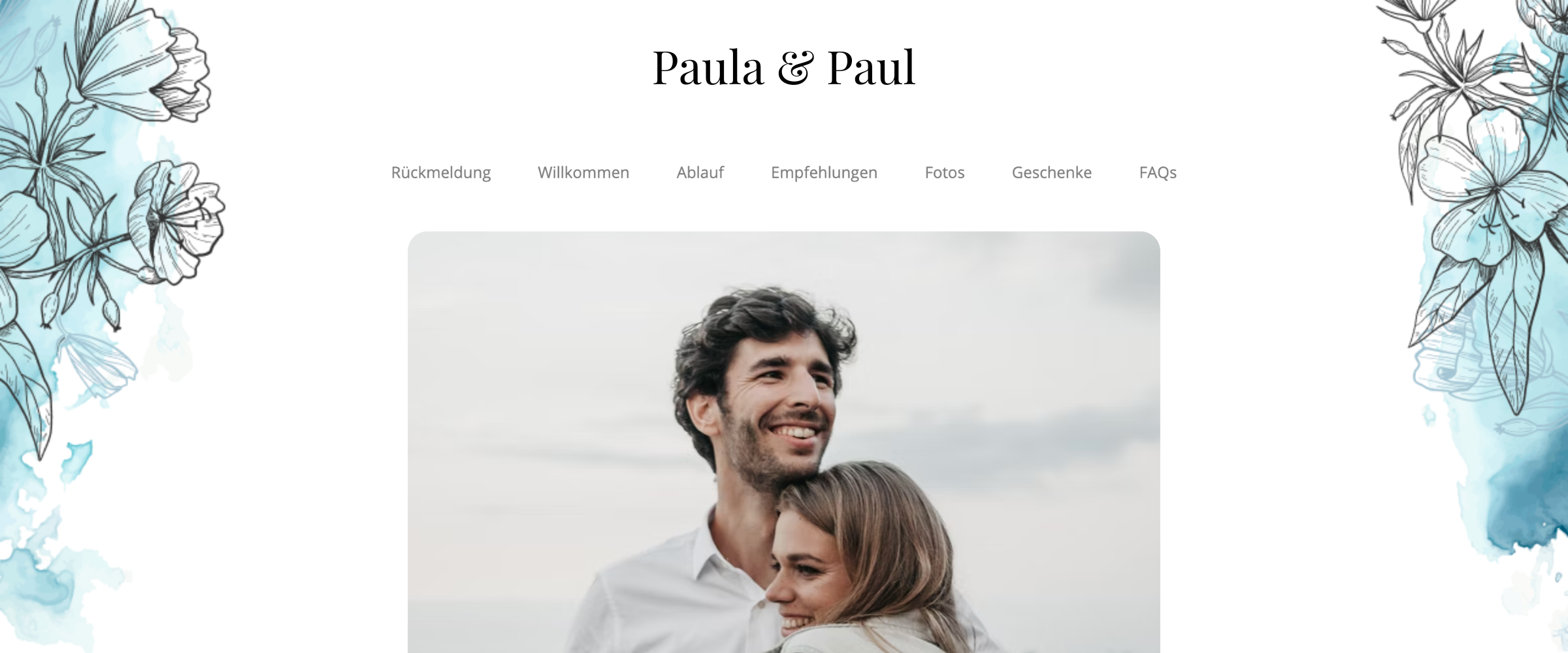 Kostenlose Hochzeits Webseite mit Eurer Liebesgeschichte