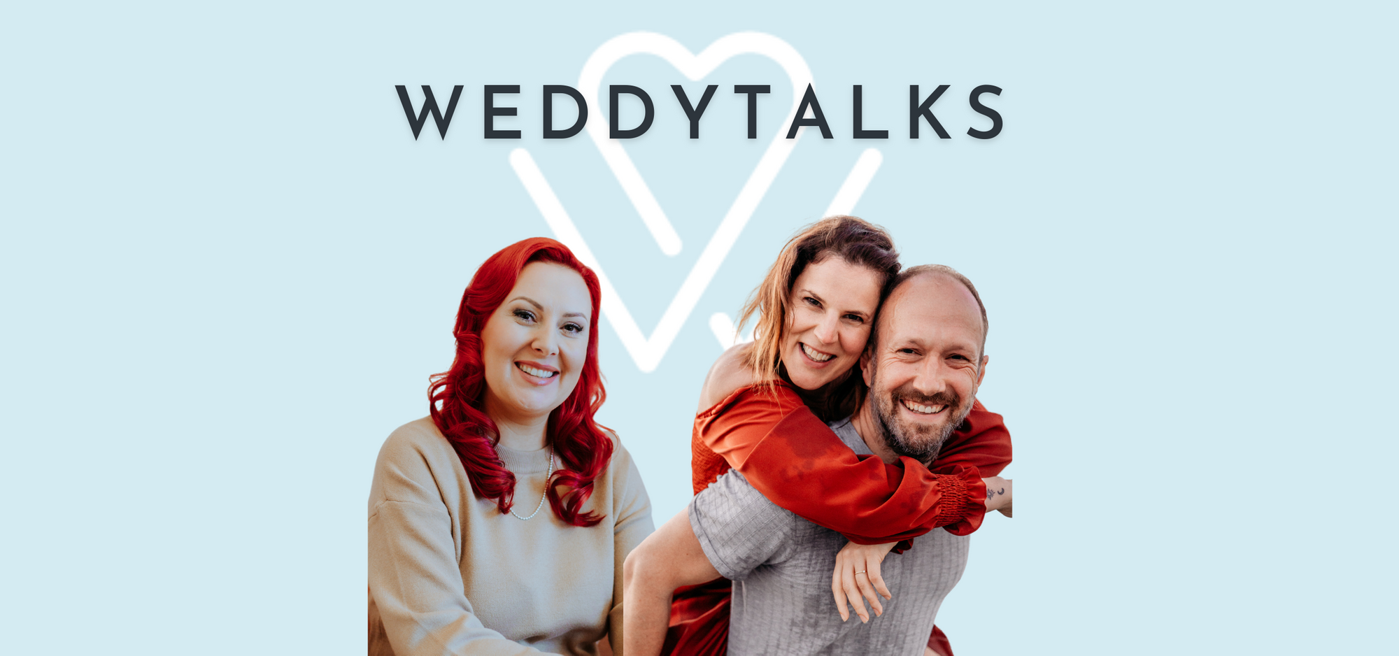 Das Weddingytalks-Logo mit zwei Menschen, die sich umarmen.