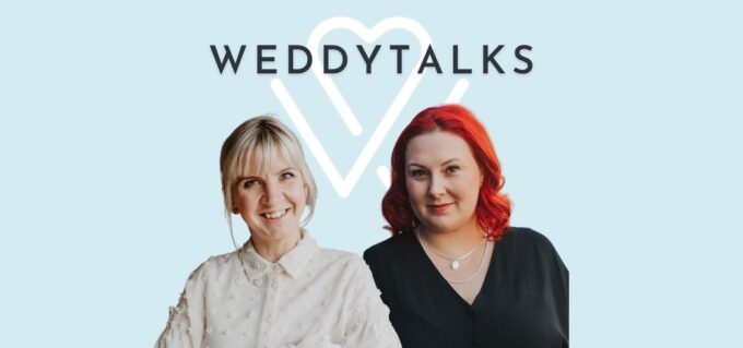 WeddyTalks Titelbild mit Host Svenja mit Trau- und Trauerrednerin Katharina Klutz