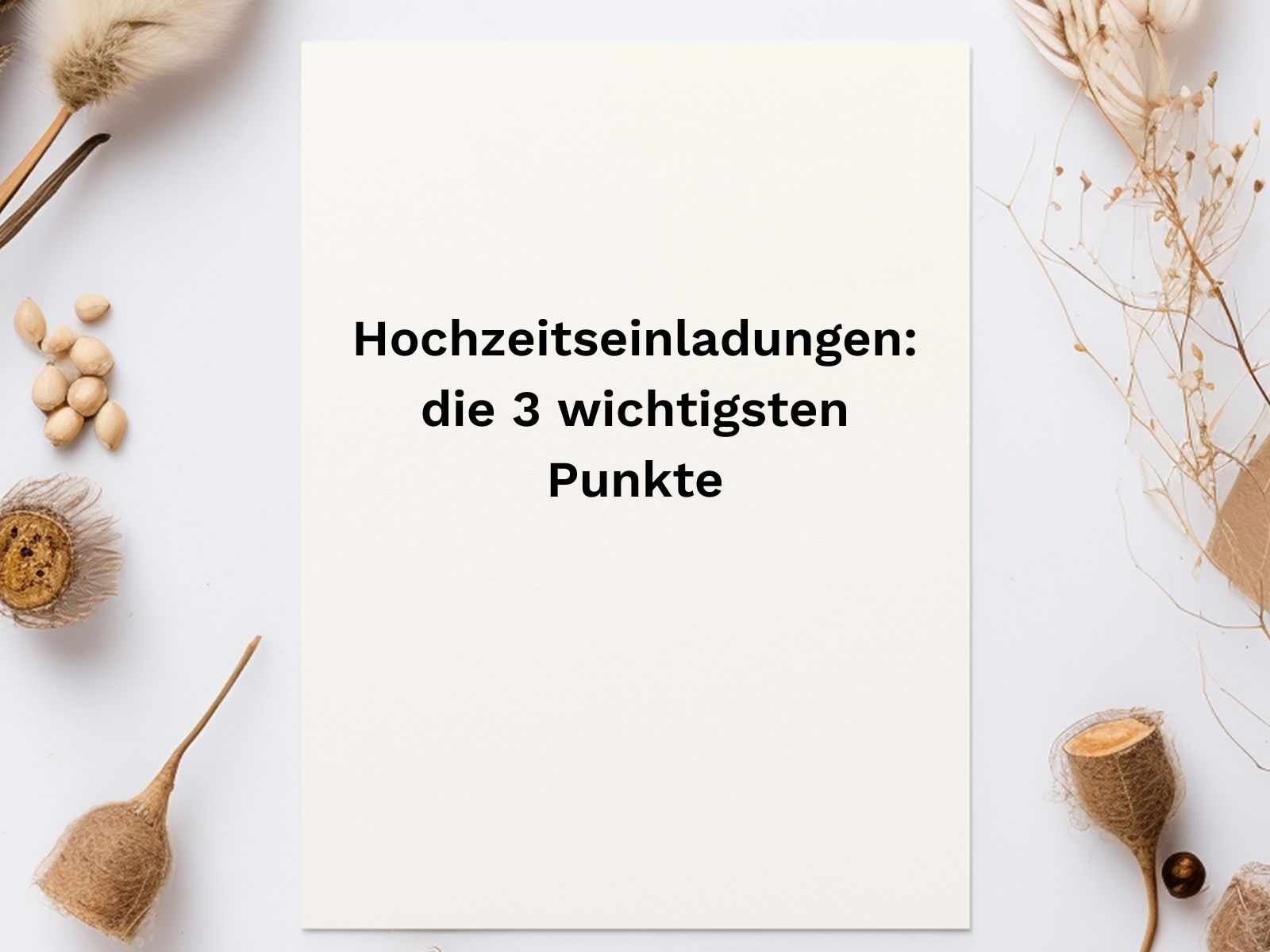 Ein weißes Blatt Papier mit Aufschrift.