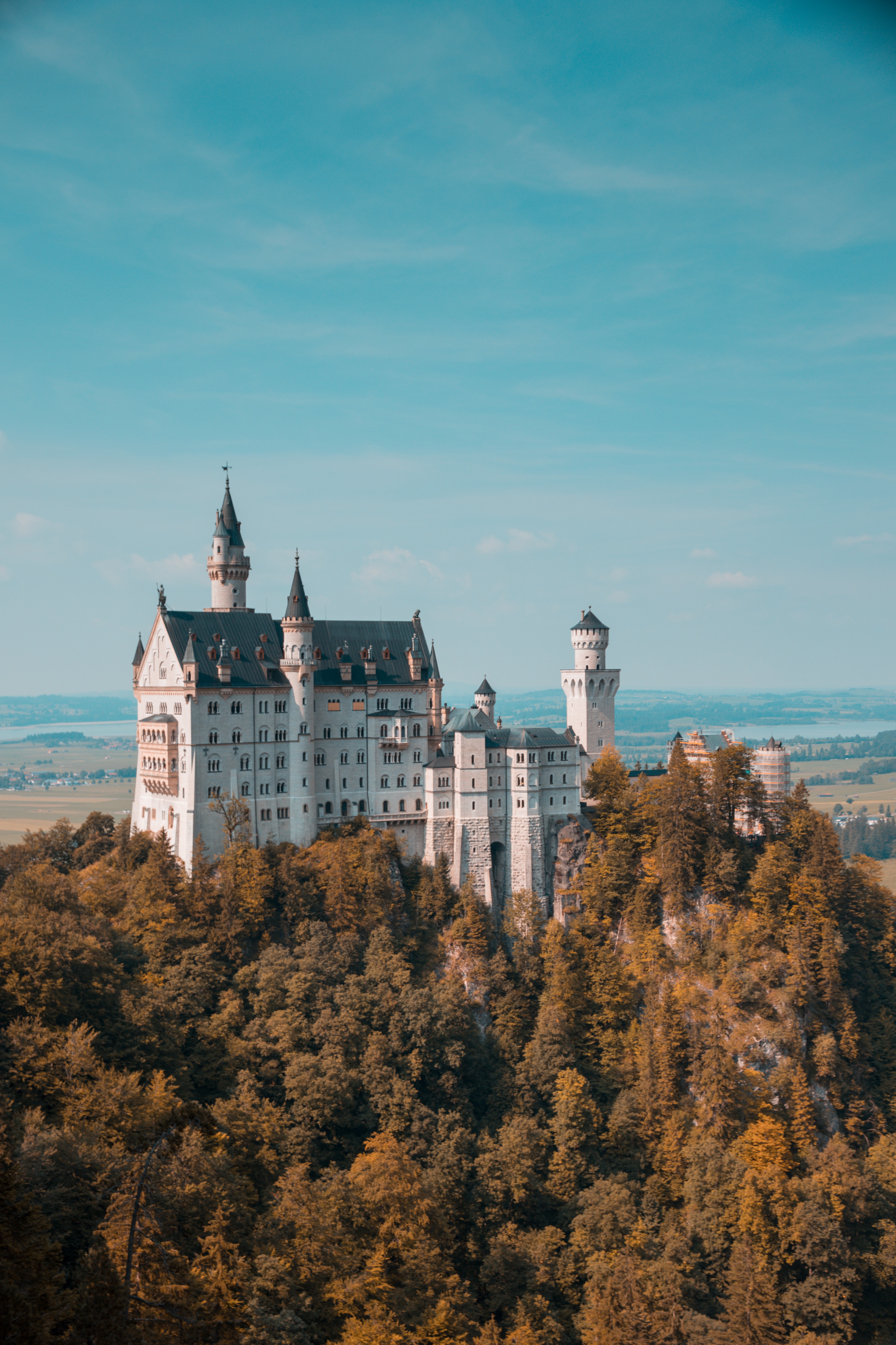 Das Schloss Neuschwanstein in Bayern, Deutschland.