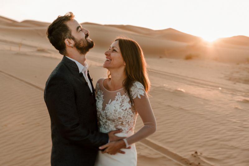 Brautpaarshooting in der Wüste